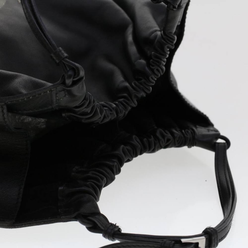 GUCCI Hand Bag Leather Black 76554 Auth bs6473 - Picture 6 of 16